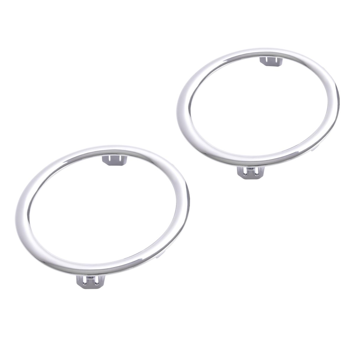 Fog Light Bezel With Chrome Ring Set For 2012 2015 Honda Pilot Front Lamp Cover Trim Driver And Passenger Side Mo-4466 4 Piece