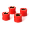 Minho 4pcs 10mm Rear Shock Absorbing Suspension Bushing Set In Rubber Material For Most Motorcycles Scooter Atv Utv Go Kart Red 