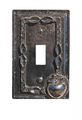 Switchplates Antique Silver Apple Toggle Switch Plate 