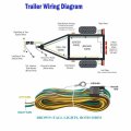 Nghtmre 12v Led Low Profile Submersible Rectangular Trailer Light Kit Tail Stop Turn Running Lights For Boat Truck Marine