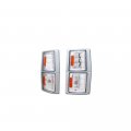 R L Racing Chrome Parking Corner Lights Amber Signal Lamp K2 For 1994-2000 Chevy C10 C K Pickup Suv 