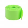 Uxcell 30mm Flat Width 8m Length Pvc Heat Shrink Tube Green For 18650 Batteries 