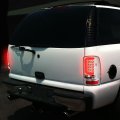 Auto Dynasty Compatible With Yukon Denali Suburban Tahoe Gmt800 Pair Of 3d Led Tail Brake Lights Chrome Housing Clear Lens