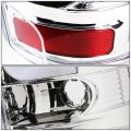 Auto Dynasty Compatible With Yukon Denali Suburban Tahoe Gmt800 Pair Of 3d Led Tail Brake Lights Chrome Housing Clear Lens