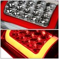 Auto Dynasty Compatible With Yukon Denali Suburban Tahoe Gmt800 Pair Of 3d Led Tail Brake Lights Chrome Housing Clear Lens
