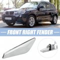 X Autohaux Front Right Fender Panel Side Marker Finisher Trim Fit Replacements For Bmw X3 X4 F25 F26 51117338570