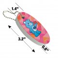 Graphics More Care Bears Unlock The Magic Grumpy Bear Floating Keychain Oval Foam Fishing Boat Buoy Key Float