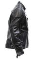 Mens Vented Leather Motorcycle Jacket Reflective Piping Size S Sm Small 36-38 