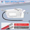 Mictuning Rv Exterior Led Porch Utility Light 12v 750lm Each Replacement Lighting For Rvs Trailers Campers Pack Of 2 White