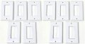 Riteav Single Gang Wall Plate With Brush Bristles White Now Fits Larger Cables 10 Pack 