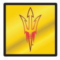 Arizona State Sun Devils Mirrored Hitch Receiver Cover 