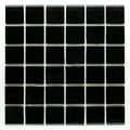 Vogue Premium Quality 2 Black Porcelain Square Mosaic Tile Shiny Look Designed In Italy 12x12 