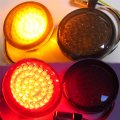 Httmt- 2 Led 1157 Front And Rear Turn Signal Lights Inserts Smoke Lens Fit For H-d P N Tghd-tsl01-2 02r R-2 29302lenx2