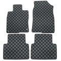 Floor Mats For Honda Civic And Type R 2017 2021 4 Piece Set Black Polypropylene Fiber Direct Replacement Interior Carpets Front 