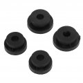 572312 4pcs Black Anti Shaking Radiator Mount Bushing Rubber For Car 