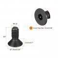 Uxcell 6-32x3 8 Flat Head Socket Cap Screws 10 9 Grade Carbon Steel Hex Countersunk Screw Bolts Machine Fasteners Fully