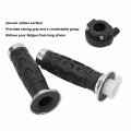 2 Pcs Motorcycle Hand Grips Throttle 7 8in 22mm Atv Handle Bar Handlebar Replacement For 150cc 250cc