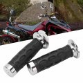 2 Pcs Motorcycle Hand Grips Throttle 7 8in 22mm Atv Handle Bar Handlebar Replacement For 150cc 250cc