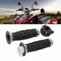 2 Pcs Motorcycle Hand Grips Throttle 7 8in 22mm Atv Handle Bar Handlebar Replacement For 150cc 250cc