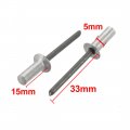 Uxcell 5mmx15mm Aluminum Countersunk Head Closed End Blind Rivets Fastener 100pcs
