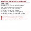 Vipmotoz Dynamic Full Led Side View Mirror Turn Signal Lights Compatible With 2019-2023 Lexus Es300h Es350 Is300 Is350 Lc500