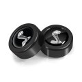 Ford Mustang Cobra In Black On Two Abs Plastic License Plate Frame Screw Cover Set Official Licensed 