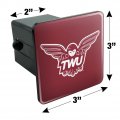Texas Woman S Unviversity Primary Logo Tow Trailer Hitch Cover Plug Insert 2