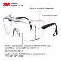 3m Safety Glasses Ox Fits Over The Otg 20 Pack Ansi Z87 Anti-fog Clear Lens Black Secure Grip Frame