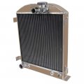 3 Row Core Aluminum Radiator For 1932 Ford Model Hi Boy Grill Shells V8 Engines Alloyworks-2335 Polished Finish High Capacity