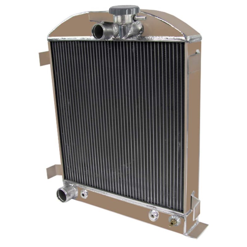 3 Row Core Aluminum Radiator For 1932 Ford Model Hi Boy Grill Shells V8 Engines Alloyworks-2335 Polished Finish High Capacity