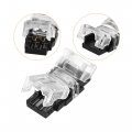 Uxcell Led Strip Connector For Waterproof 2 Pin 8mm Wide Single Color Lights To Wire Quick Connection 16 4ft Extension Cable