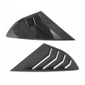 1 Pair Rear Side Window Louvers Cover For Ford Mondeo Fusion 2013-2021 Carbon Fiber Pattern 