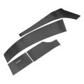 38pcs 3d Black Carbon Fiber Grain Car Interior Decor Trims Stickers Decals Compatible For Acura Tsx 2009-2014