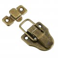 Uxcell 4pcs Duck-billed Toggle Hasp Latch Metal Box Chest With Mounting Screws For Jewelry Wooden Case Decorative Bronze