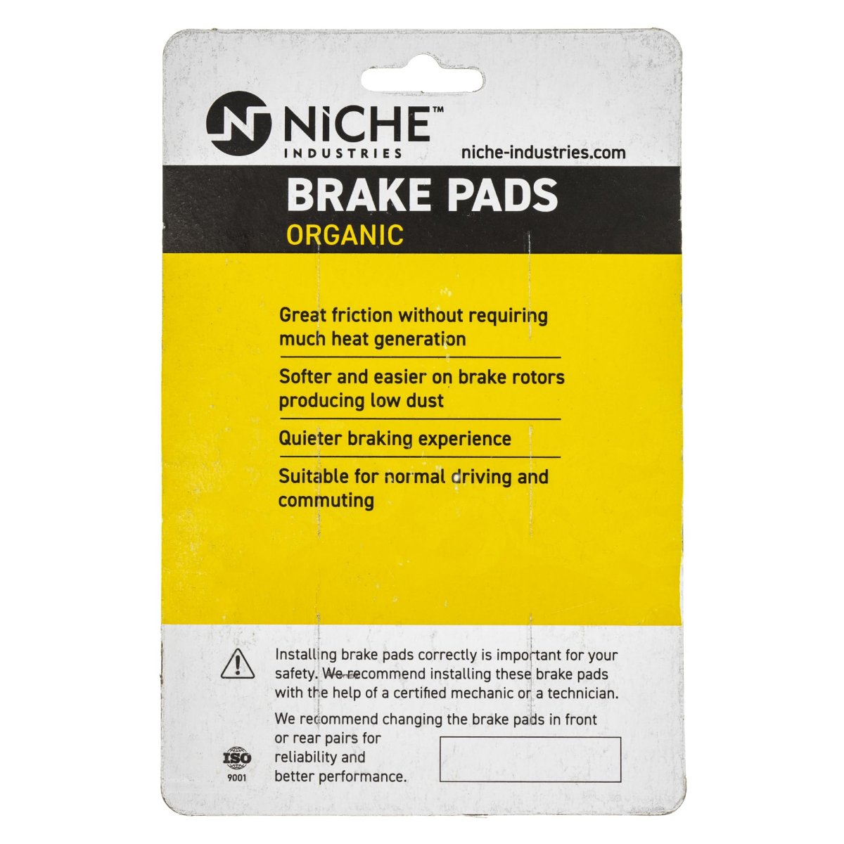 Niche Rear Brake Pad Set For Polaris Organic 4 Pack
