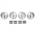 Air Conditioner Fan Register 4 Piece Set With 8 Clips For Underdash Hang-on Unit 1963-1965 Ford Falcon 