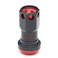 Auto Dynasty M12 X 5 Open End 16-piece Aluminum Steel Wheel Lug Nuts 4 Lock 1 Nut Key Red