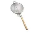 Tablecraft 1023 11-3 4 Double Mesh Strainer With Wooden Handles 