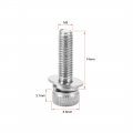 Uxcell M3 X 14mm Stainless Steel Hex Socket Head Cap Screws Bolts Combine With Spring Washer And Plain Washers 10pcs