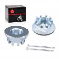 2pcs Front Axle Castle Nuts 18mm For Honda Recon 250 Trx250 Te Tm Trx350te Trx350tm Trx420te Trx420tm Trx500tm Fourtrax 300