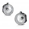 For 2006-2010 For Dodge Charger Front Fog Light Lamp Metallic Chrome Housing Driver And Passenger Side 