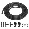 X Autohaux 7pcs Front Windshield Washer Nozzles For Ford F250 F350 F450 F550 Super Duty 2 Meters Hose With 2pcs Connectors