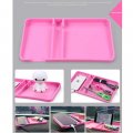 Polarlander Car Anti Slip Pad Rubber Mobile Sticky Stick Dashboard Phone Shelf Non Mat For Gps Mp3 Dvr Holder Pink