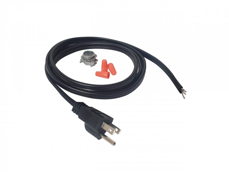 Metpure Appliance Power Cord 3-prong And Tool Straight Flat Black Supply Cable Kit 6ft 14 3 15amp 125v Ac 1875w With Wire Nuts