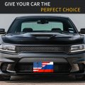 Usa Russian Flag Aluminum Stainless Decorative Car Front Personalized License Plate 6 X 12 In