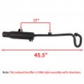 Caltric Exhaust Muffler With Pipe Compatible Honda Trx300 Fourtrax 300 2x4 1988 1989 1990 1991