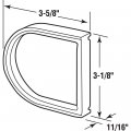 Segal Se 15309 1 2 In Deadlock Shim Plate Brass Single Pack