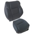 Front Driver Bottom Top Lean Back Perforated Leather Seat Covers Black For Acura Tl Base Sh-awd 2009 2010 2011 2012 2013 2014 