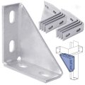 Toyokar 8-piece Set Of Carbon Steel Q235 90-degree Gusset Brackets For 1-5 8 Unistrut Channels 