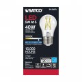 Satco 6 Pack Vintage Edison Dimmable Led Filament Bulbs S12403 High Lumens 5 Watt A15 Clear Medium Base 5000k 90 Cri 120 Volt